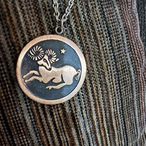 Copper craft Guild Aries Pendant ~ Pendant made of Copper